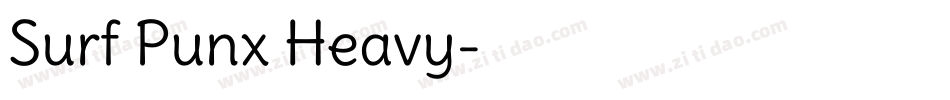 Surf Punx Heavy字体转换